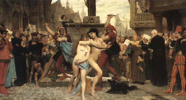 Jules Arsene Garnier Le supplice des adulteres Germany oil painting art
